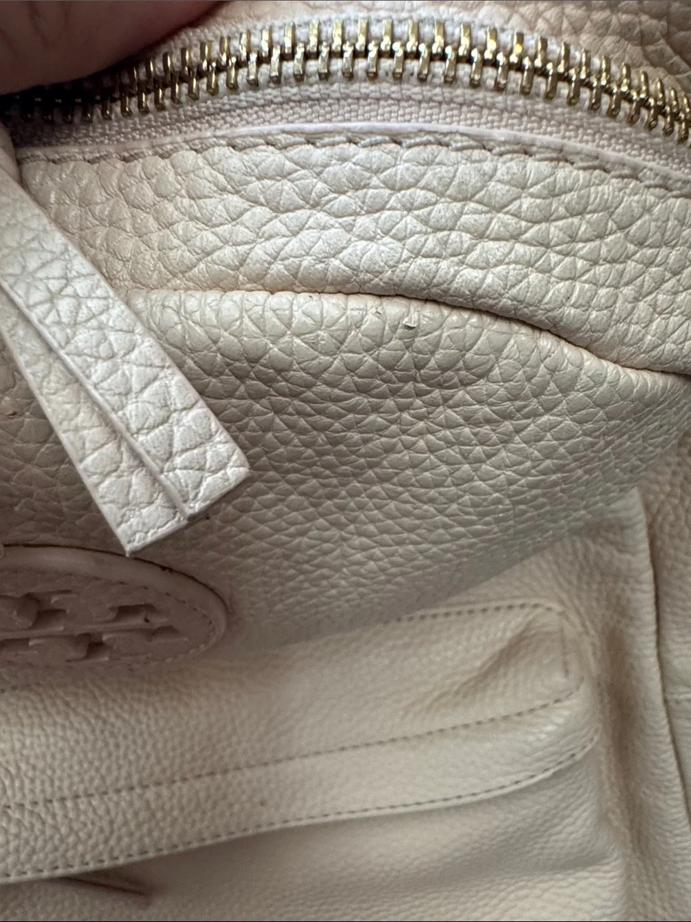Tory Burch Blush Pebbled Leather Backpack